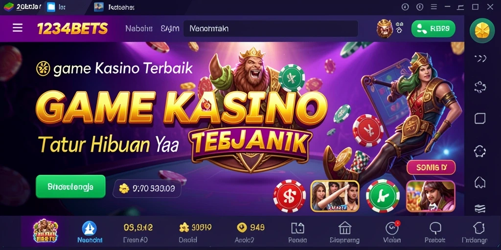 Tampilan gameplay yang memukau di 1234BETS Kasino.