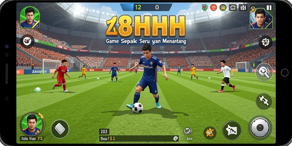 Screenshot gameplay <strong>8HHH</strong> yang menampilkan aksi seru di lapangan.