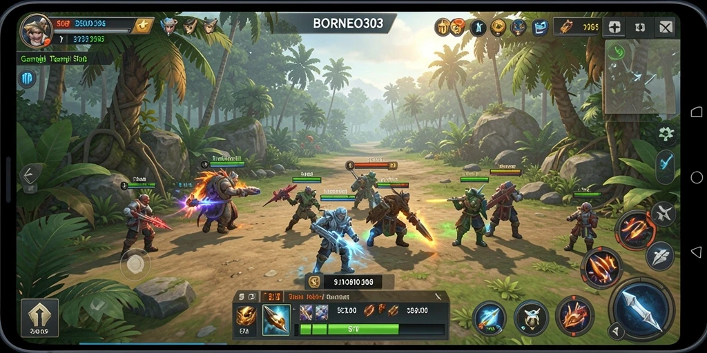 Tampilan gameplay menarik dari BORNEO303 yang penuh strategi.