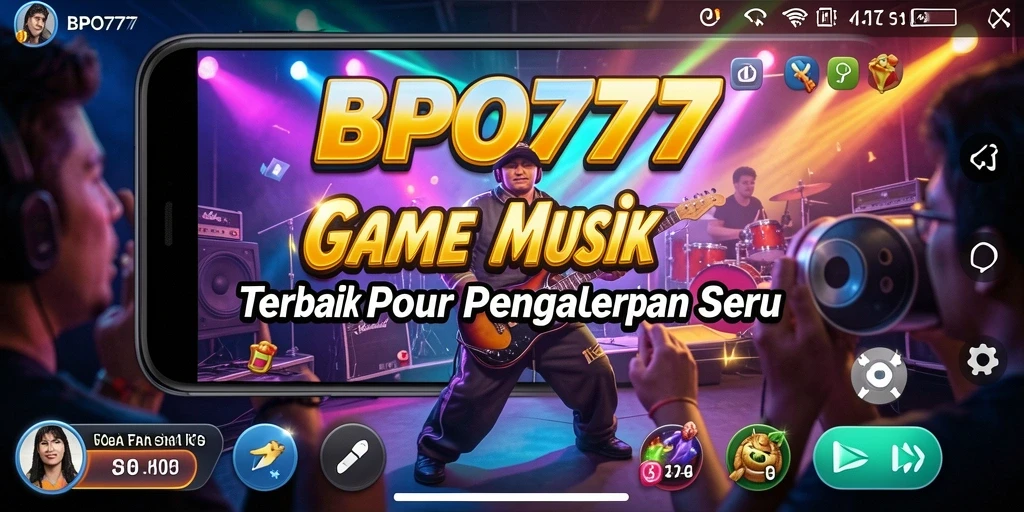 Tampilan gameplay BPO777 yang seru dengan berbagai pilihan musik.