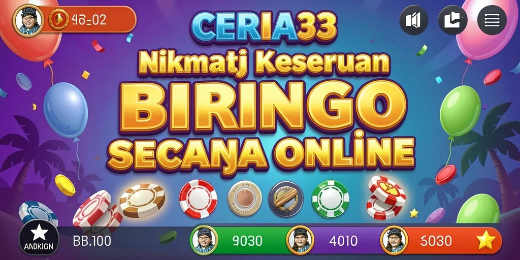 Tampilan gameplay seru dari CERIA33 saat bermain Bingo.