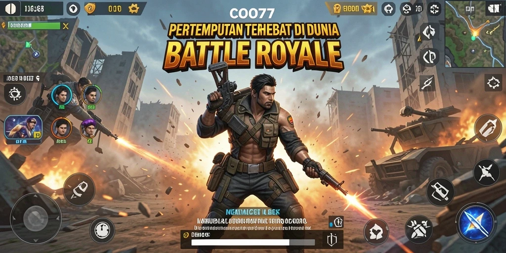 Tampilan menarik dari gameplay seru di COO77 dengan pertempuran mendebarkan.