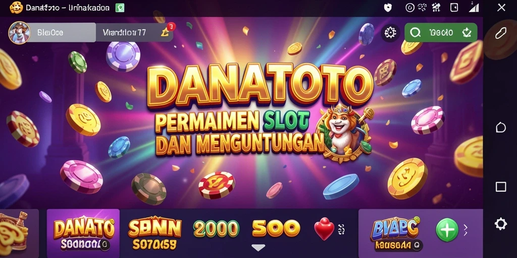 Screenshot gameplay DANATOTO menunjukkan keseruan bermain Slot.