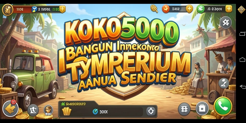 Tampilan menarik dari gameplay KOKO5000 dengan elemen Tycoon yang kuat.