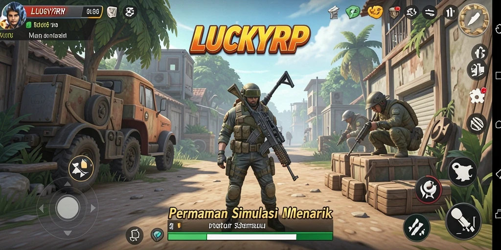 Tampilan gameplay LUCKYRP yang interaktif dan mengasyikkan.