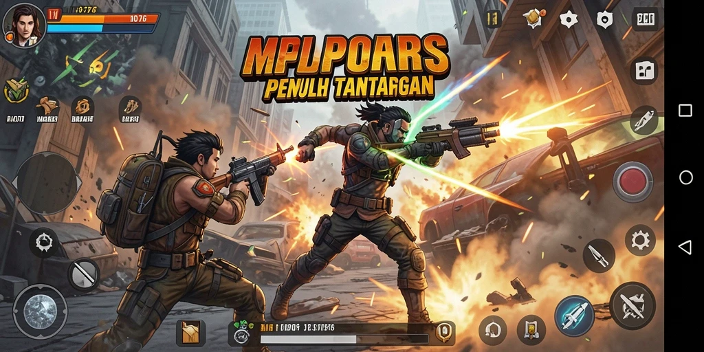 Tampilan seru gameplay MPO76 dengan aksi mendebarkan.