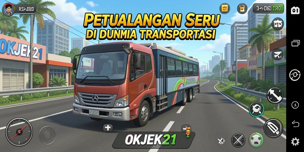 Tampilan gameplay OKJEK21 yang seru dan menantang di dunia petualangan.