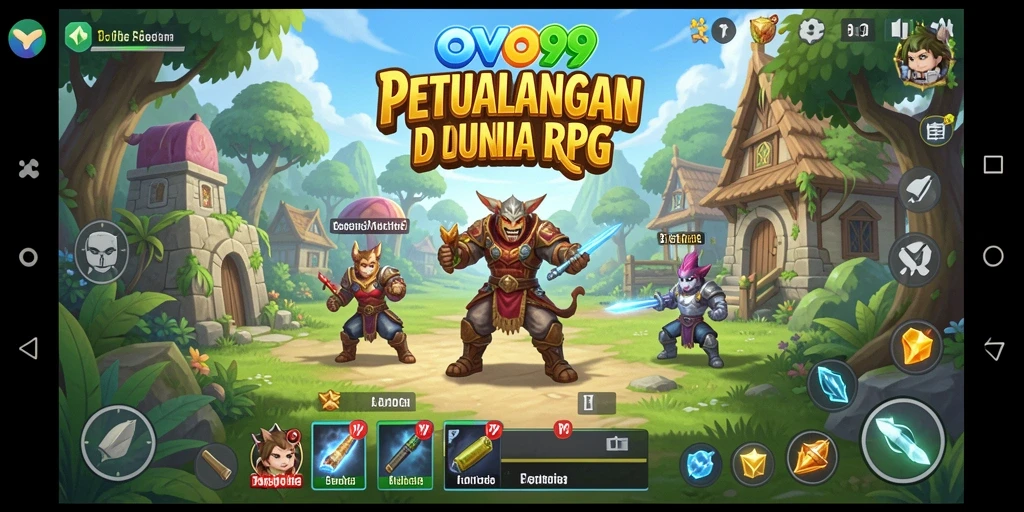 Tampilan gameplay OVO99 dengan aksi seru dan visual yang memukau.