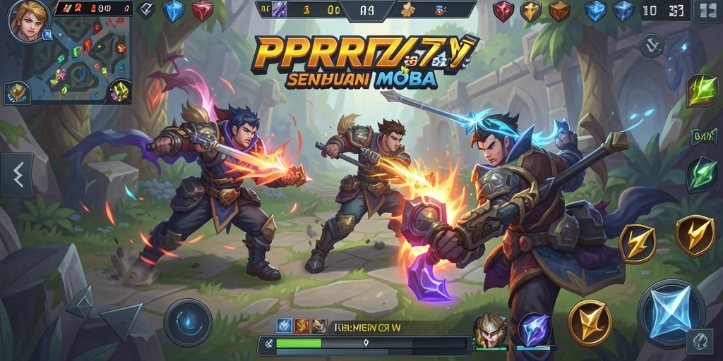 Screenshot gameplay PPRRYY yang menunjukkan aksi pertarungan sengit.