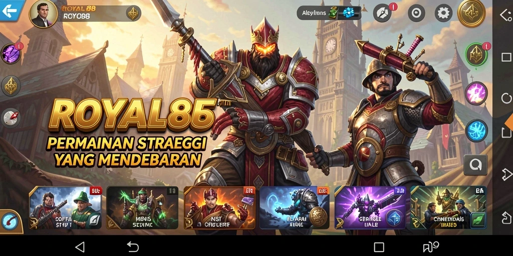 Tampilan gameplay menarik dan mendebarkan dari ROYAL88.