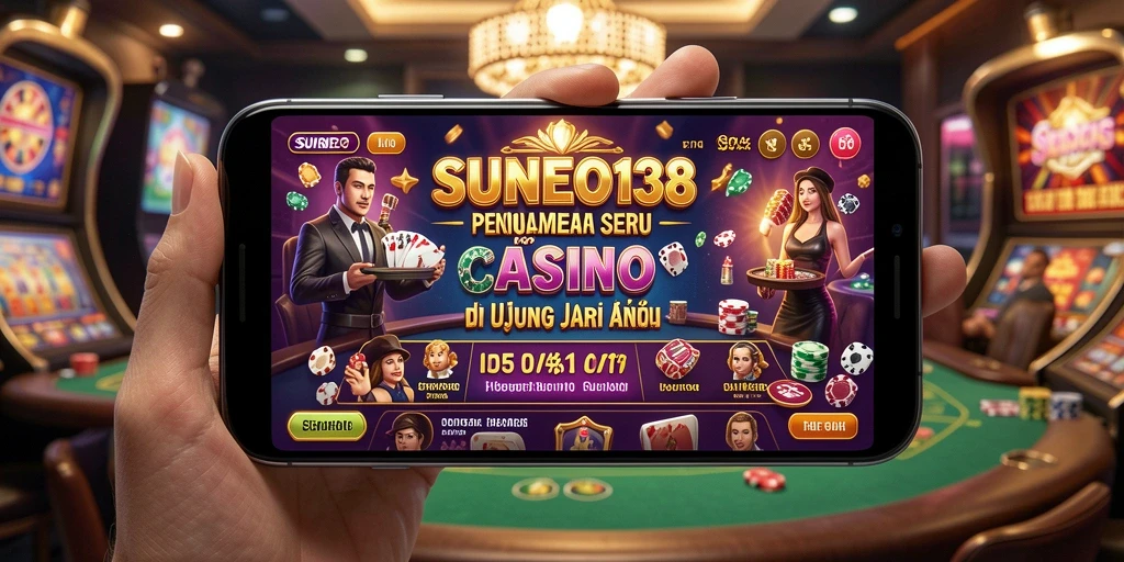 Screenshot gameplay Live Casino SUNEO138 yang menampilkan dealer berinteraksi langsung dengan pemain.