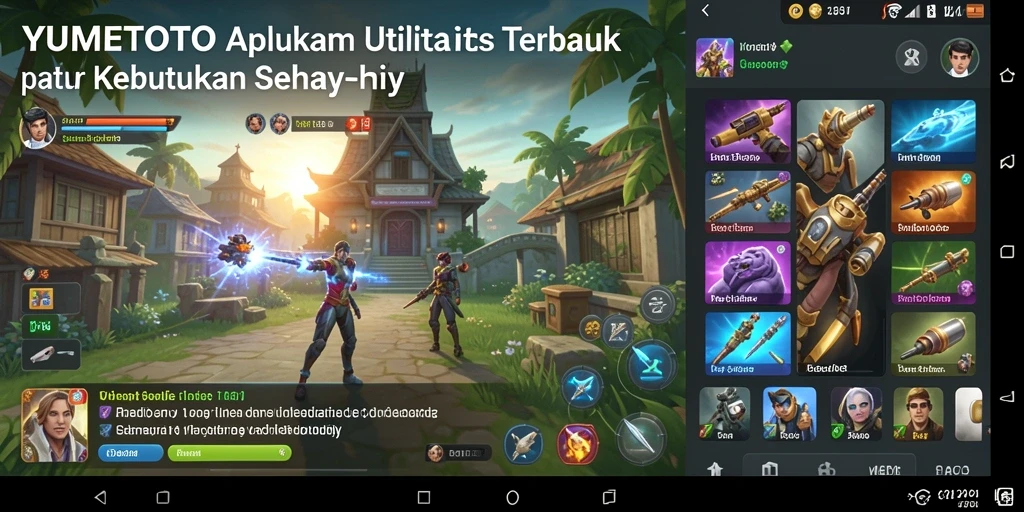 Tampilan antarmuka YUMETOTO yang intuitif dan mudah digunakan.