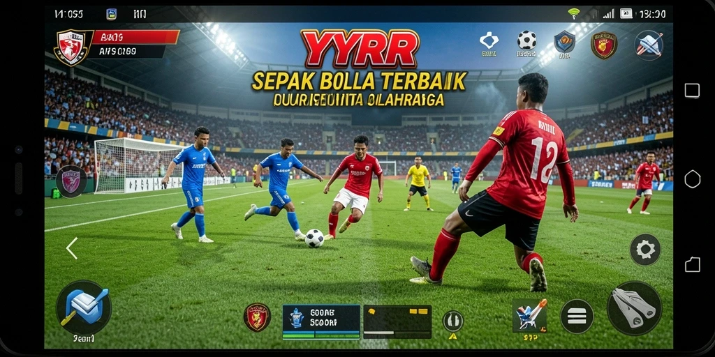 Gameplay YYRR menampilkan aksi mendebarkan dan strategi sepak bola.